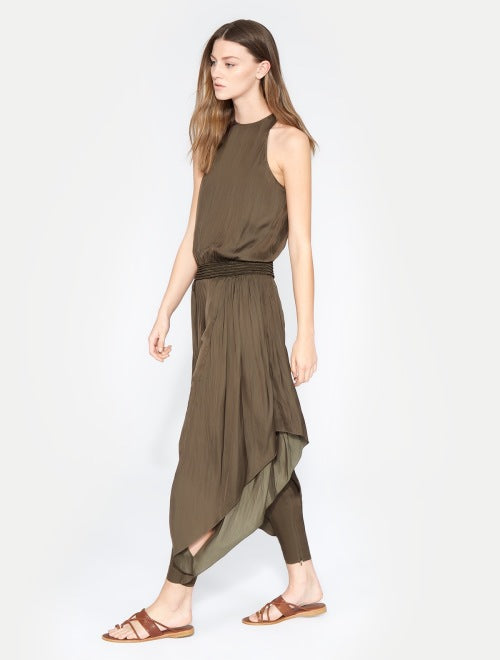 Halston heritage 2025 asymmetrical jumpsuit