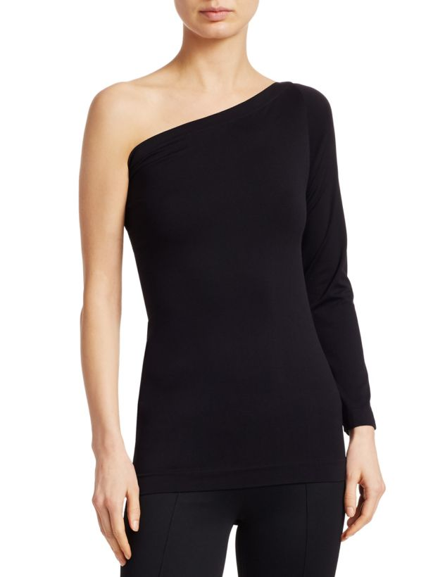 Helmut Lang Single-Sleeve Design Top