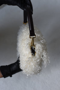 Fendi Fur Effect Mohair Wool Medium Baguette
