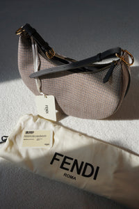 Fendi Fendigraphy Small Houndstooth Baguette