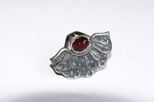 Red crystal | Silver ring from Armenia